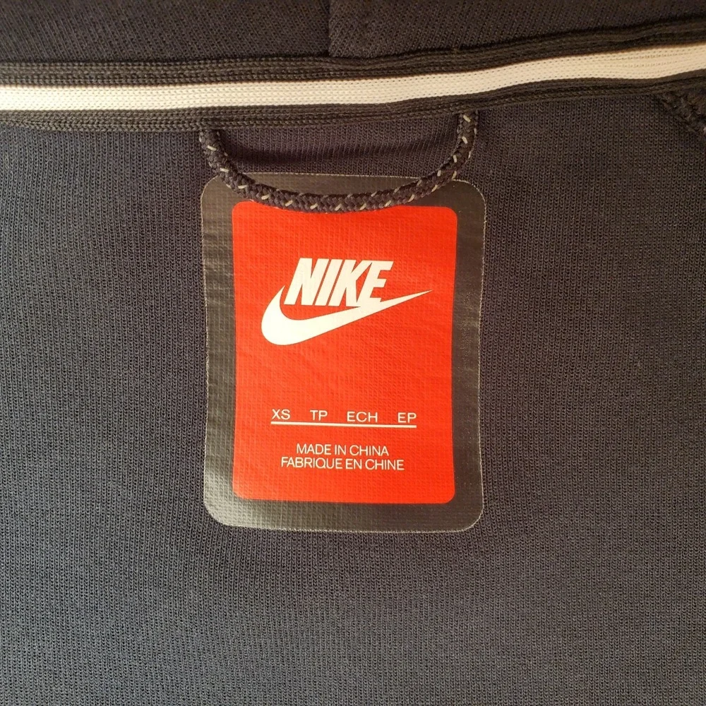 Nike Tech Fleece Hoodie Sweatshirt Womens XS Black Asymmetrical Zip Performance